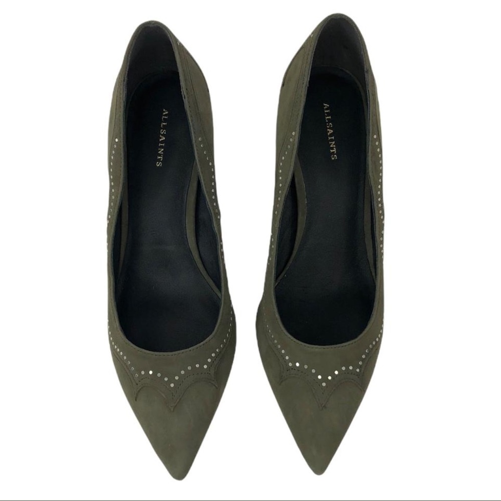 ALLSAINTS Taupe Zehra Studded Plump